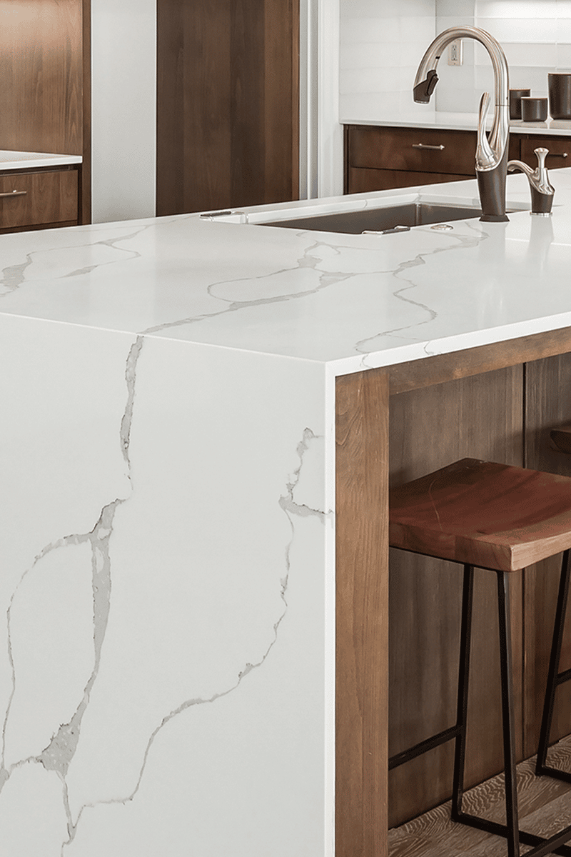 Quartz stone kitchen counters