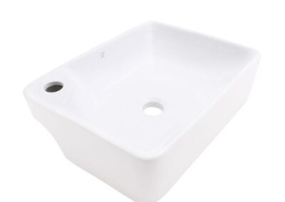 rectangular white sink Kasu Dm